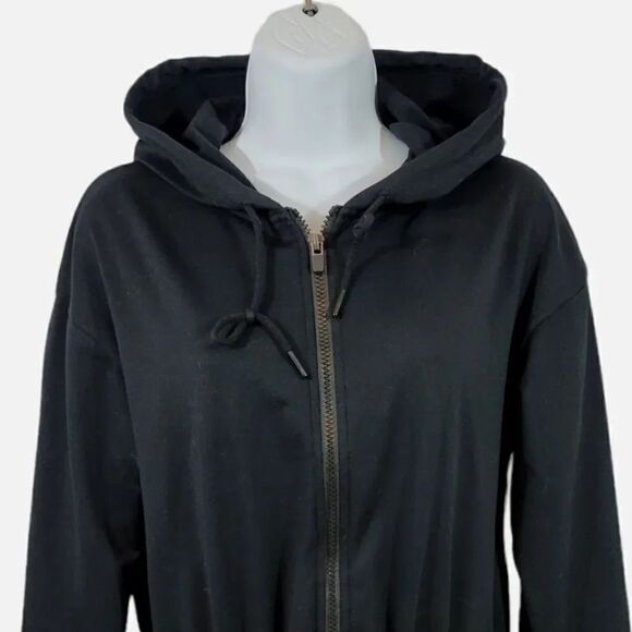 Fabletics Siena Workout Cinch Waist Fleece Jacket in Black Size XXS - Picture 5 of 12